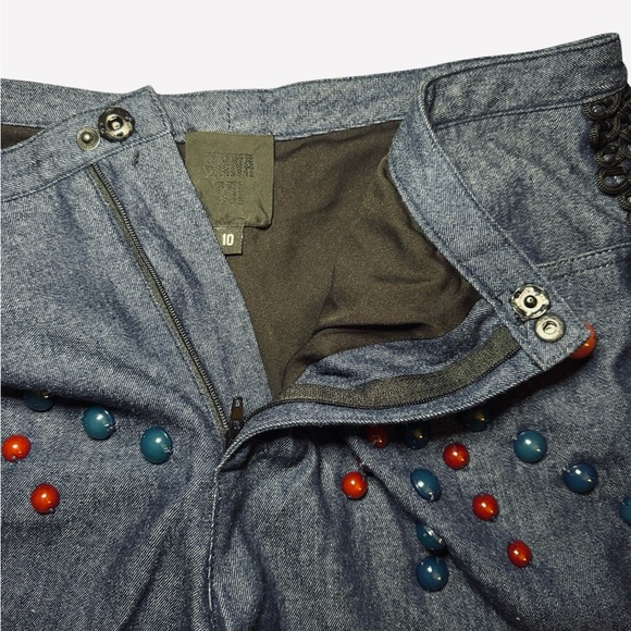 Anna Sui Beaded Summer Fashion Shorts - Picture 9 of 11